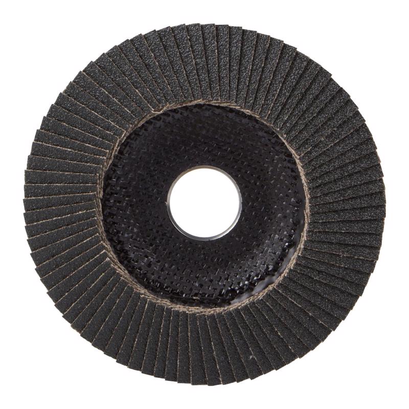 Gator 4-1/2 in. D X 7/8 in. Zirconia Aluminum Oxide Flap Disc 80 Grit