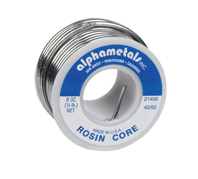 Alpha Fry 8 oz Rosin Core Solder Wire 0.09 in. D Tin/Lead 40/60