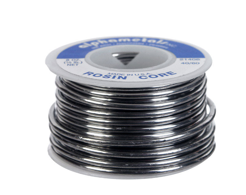 Alpha Fry 8 oz Rosin Core Solder Wire 0.09 in. D Tin/Lead 40/60