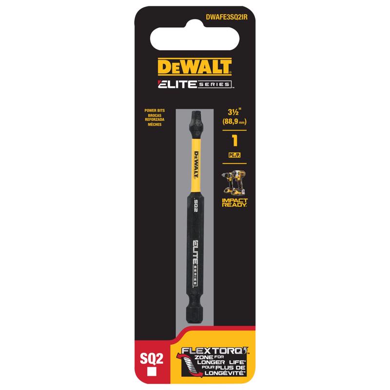 DeWalt ELITE SERIES Square #2 X 3-1/2 in. L Screwdriver Bit Steel