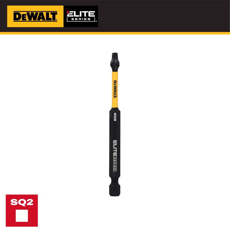 DeWalt ELITE SERIES Square #2 X 3-1/2 in. L Screwdriver Bit Steel