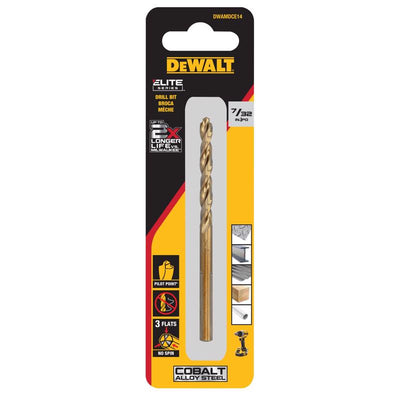 DeWalt 7/32 in. X 3 3/4 in. L Cobalt Steel Pilot Point Drill Bit Round Shank