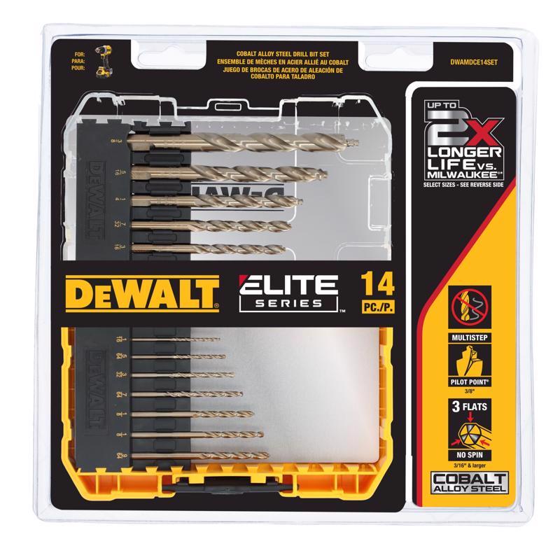 DeWalt ELITE SERIES Cobalt Drill Bit Set 14 pc