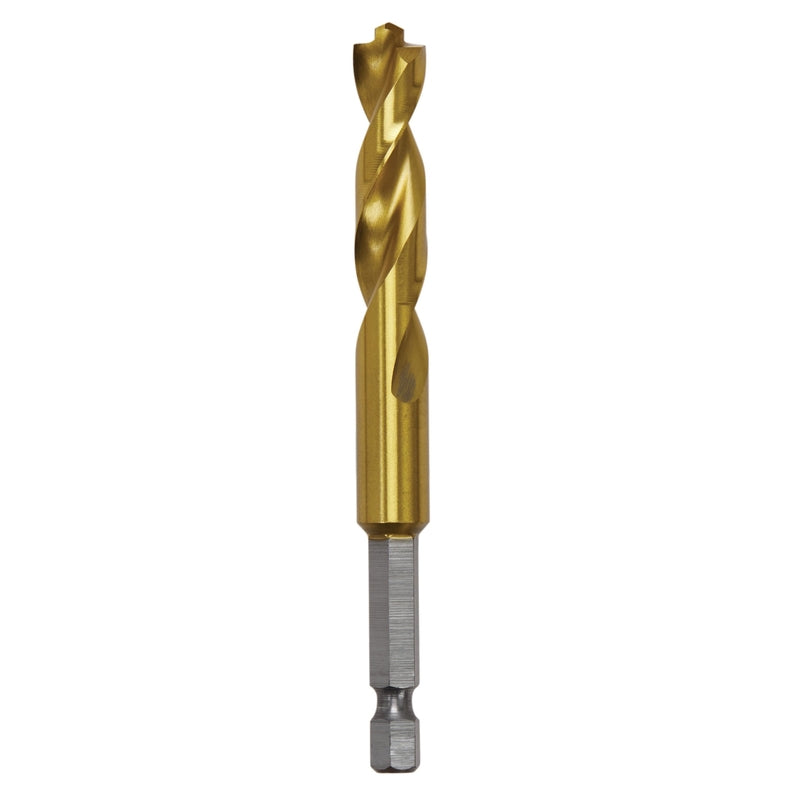DeWalt Impact Ready 7/16 in. X 4 in. L High Speed Steel Drill Bit Quick-Change Hex Shank