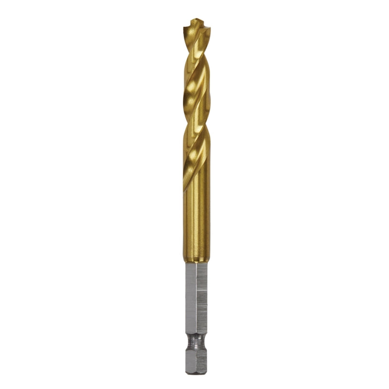 DeWalt Impact Ready 5/16 in. X 4 in. L High Speed Steel Drill Bit Quick-Change Hex Shank