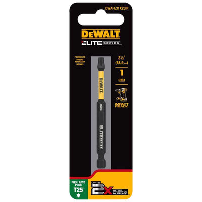 DeWalt ELITE SERIES Torx T25 X 3-1/2 in. L Screwdriver Bit Steel