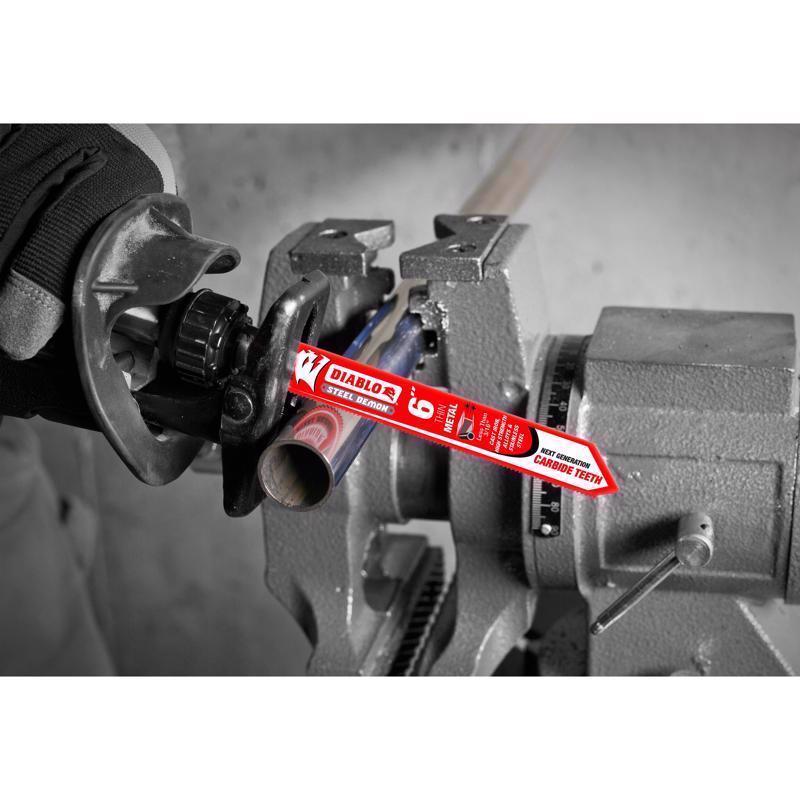 Diablo Steel Demon 8 in. Carbide Thin Metal Reciprocating Saw Blade 20 TPI