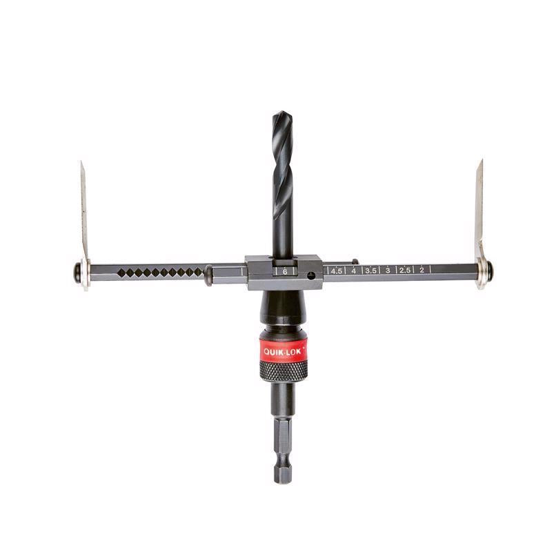 Milwaukee 2 to 7 in. Bi-Metal 1/4 in. L X 1/4 in. D Adjustable Hole Cutter