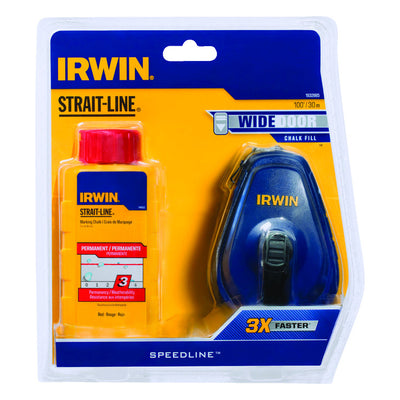 Irwin Strait-Line Red Chalk and Reel Set 100 ft.