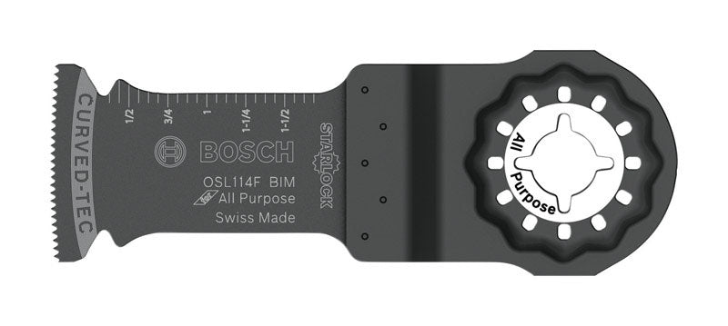 Bosch Starlock 1-1/4 in. X 4 in. L Bi-Metal Plunge Blade