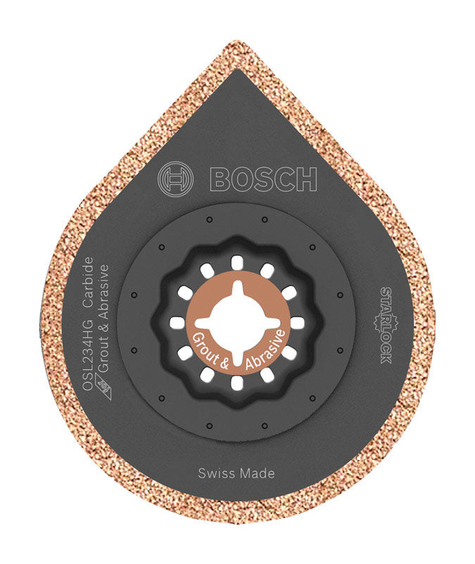 Bosch Starlock 2-1/2 in. X 4 in. L Carbide Grout Removal Blade
