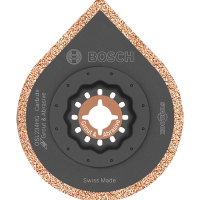 Bosch Starlock 2-1/2 in. X 4 in. L Carbide Grout Removal Blade