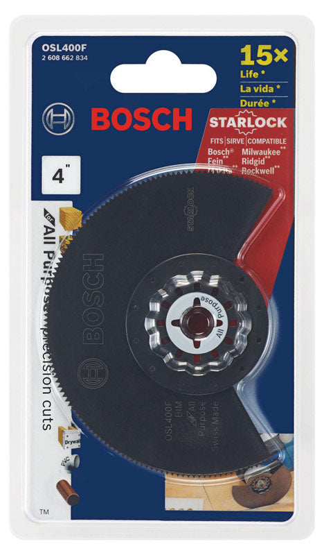 Bosch Starlock 4 in. X 4 in. L Bi-Metal Segment Blade