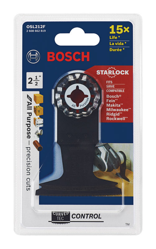 Bosch Starlock 2-1/2 in. X 4 in. L Bi-Metal Plunge Blade