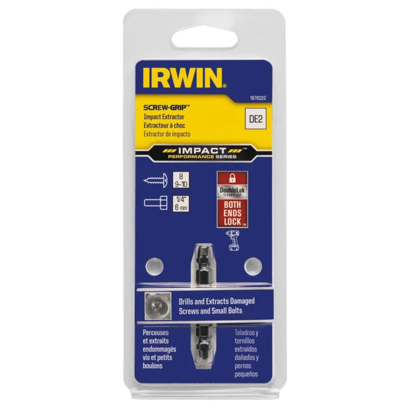 Irwin Impact SCREW-GRIP .15 in. M2 High Speed Steel Double-Ended Screw Extractor 2 in.