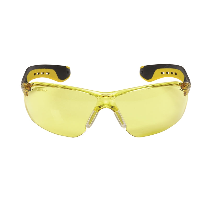 3M Safety Glasses Amber Lens Black/Yellow Frame