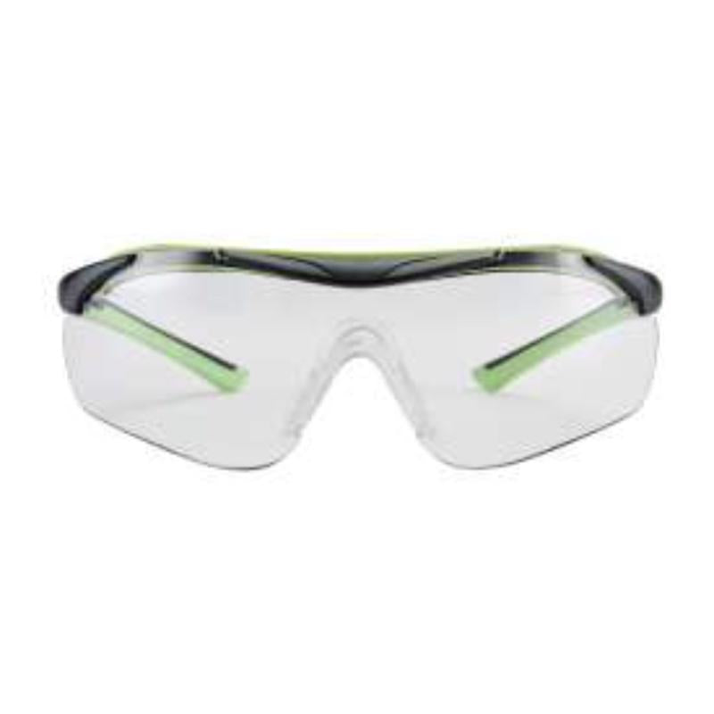 3M Anti-Fog Safety Glasses Clear Lens Black/Green Frame