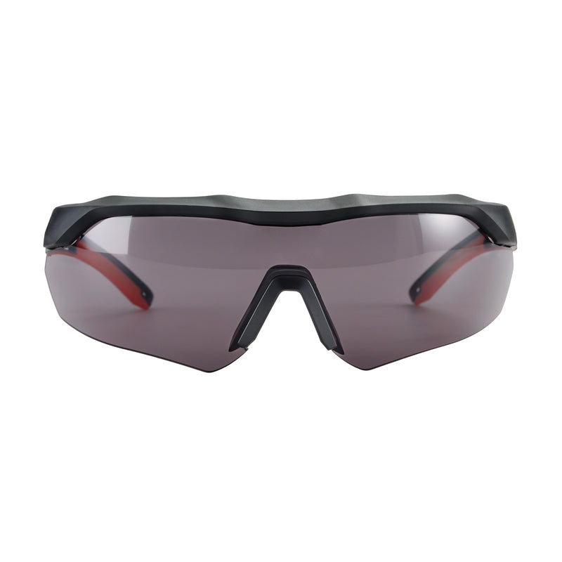 3M Anti-Fog Safety Glasses Gray Lens Black/Red Frame