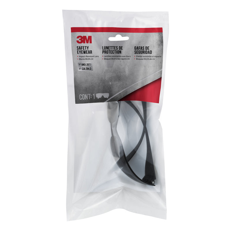 3M Safety Glasses Gray Lens Gray Frame