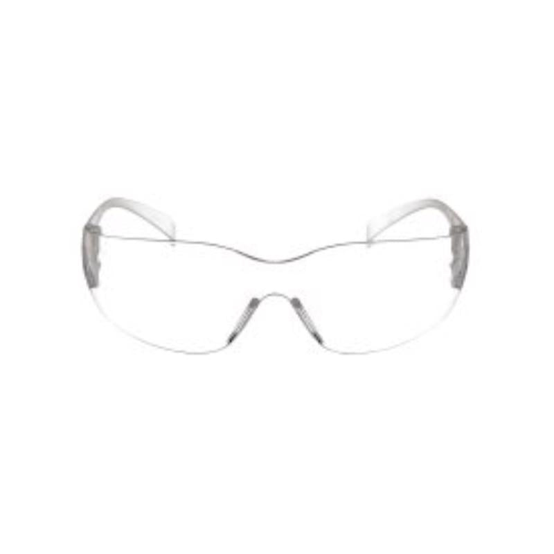 3M Impact-Resistant Safety Glasses Clear Lens Clear Frame 4 pk