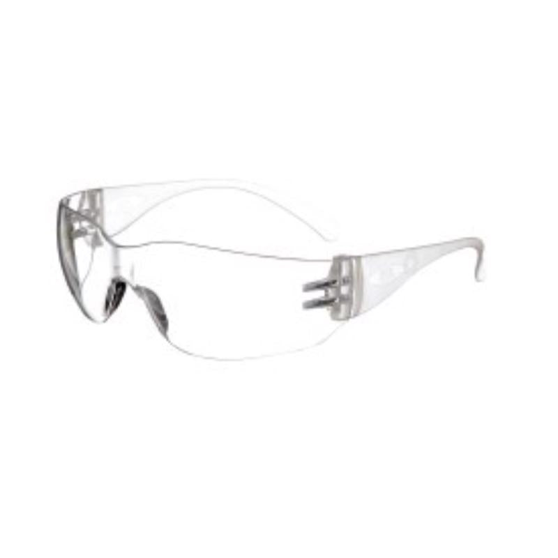 3M Impact-Resistant Safety Glasses Clear Lens Clear Frame 4 pk