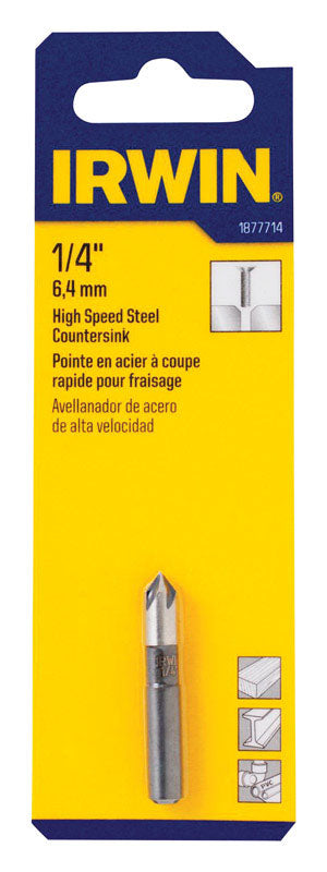 Irwin 1/4 in. D High Speed Steel Countersink