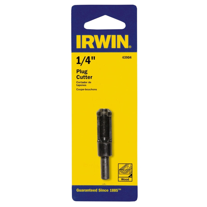 Irwin 1/4 in. X 2 in. L High Carbon Steel Plug Cutter Round Shank