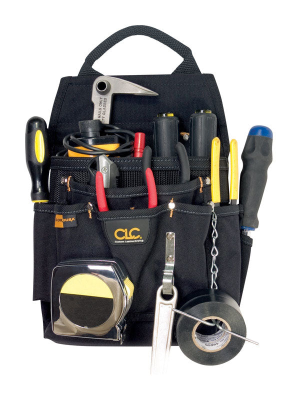 CLC 4 in. W X 14.25 in. H Ballistic Nylon Tool Pouch 12 pocket Black