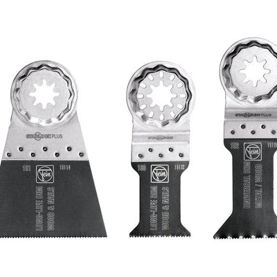 Fein StarlockPlus 1-3/8   1-3/4   2-9/16 in. X 3.8 in. L Bi-Metal E-Cut Saw Blade Set 3 pk