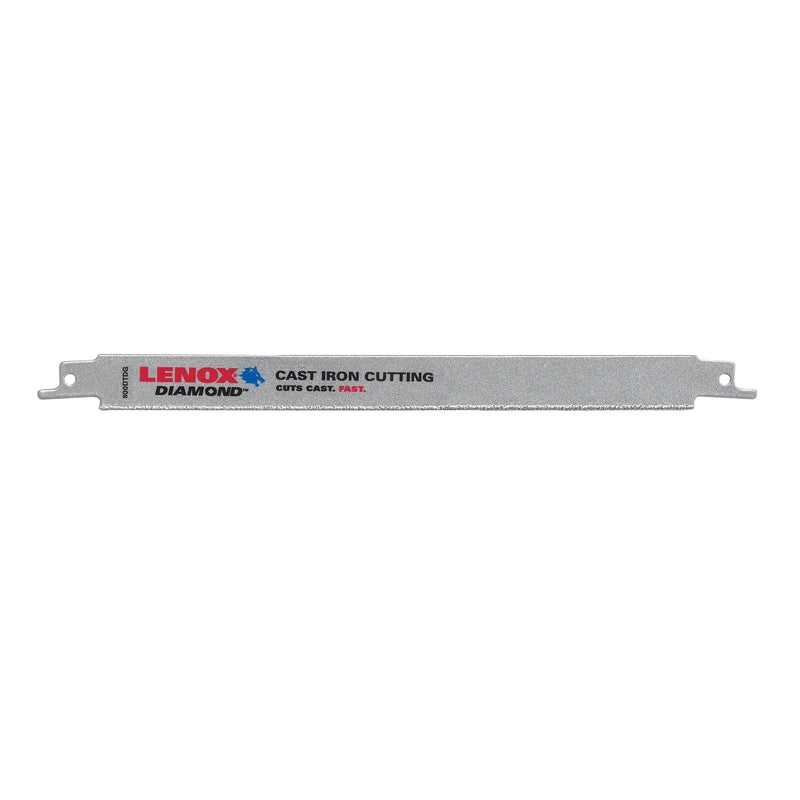 Lenox Double Tang 9 in. Diamond Grit Reciprocating Saw Blade Multi TPI
