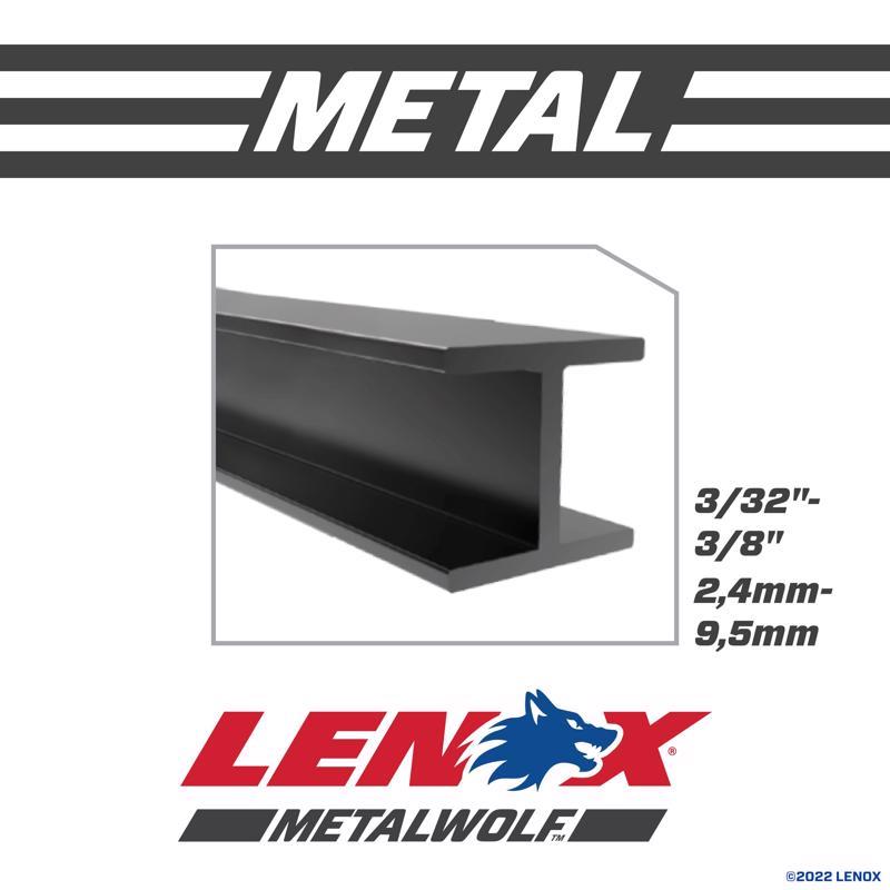 Lenox METALWOLF 6 in. Bi-Metal WAVE EDGE Reciprocating Saw Blade 14 TPI 1 blade