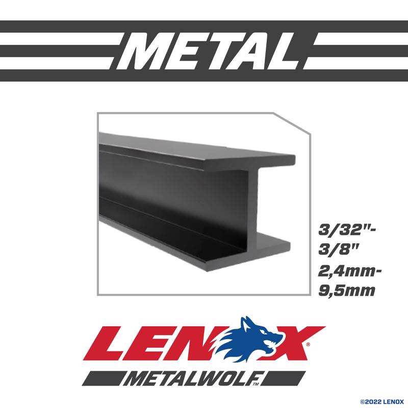 Lenox METALWOLF 4 in. Bi-Metal WAVE EDGE Reciprocating Saw Blade 14 TPI 1 blade