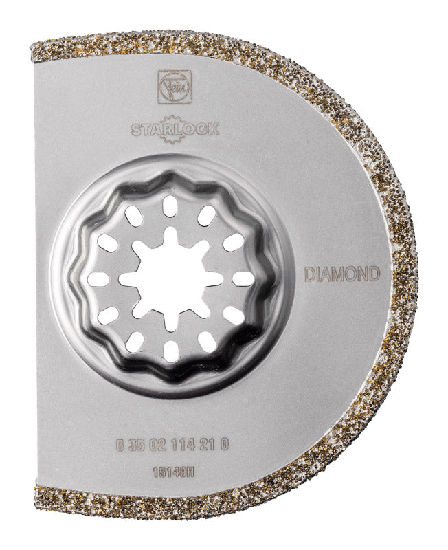 Fein Starlock 3 in. X 3 in. L Diamond Coated Grout Removal Blade