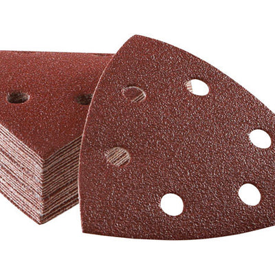 Bosch 3-3/4 in. L X 3.75 in. W 120 Grit Aluminum Oxide Detail Sanding Triangle 25 pk