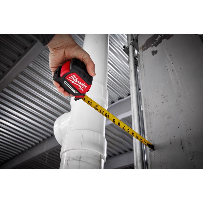 Milwaukee 25 ft. L X 1 in. W Compact Magnetic Tape Measure