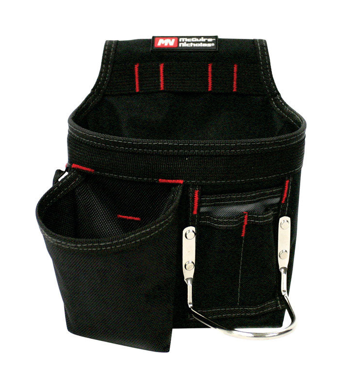 McGuire-Nicholas Polyester Tool Pouch 6 pocket Black