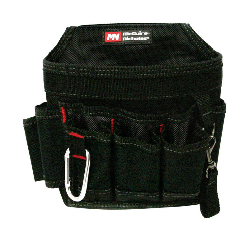McGuire-Nicholas 8 in. W X 8 in. H Polyester Tool Pouch 7 pocket Black