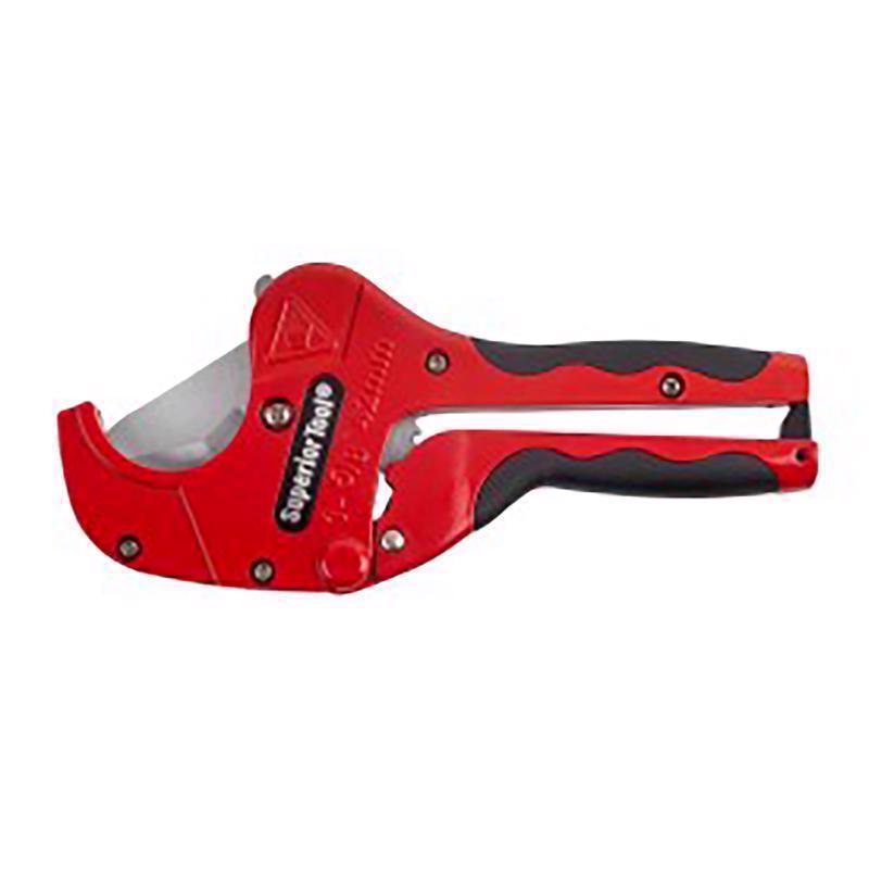 Superior Tool 1-5/8 in. Ratcheting Pipe Cutter 10 in. L Black/Red