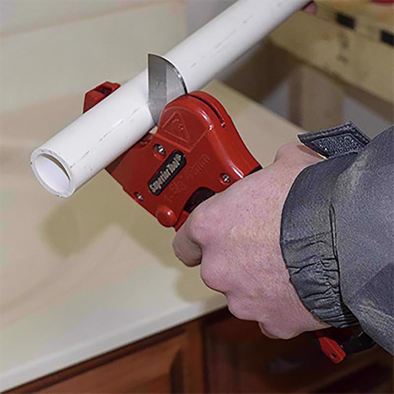 Superior Tool 1-5/8 in. Ratcheting Pipe Cutter 10 in. L Black/Red