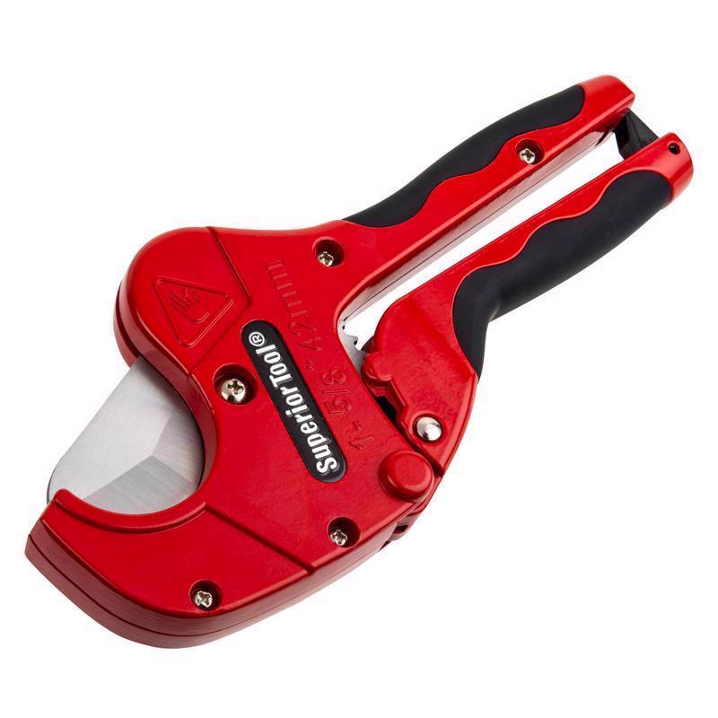 Superior Tool 1-5/8 in. Ratcheting Pipe Cutter 10 in. L Black/Red