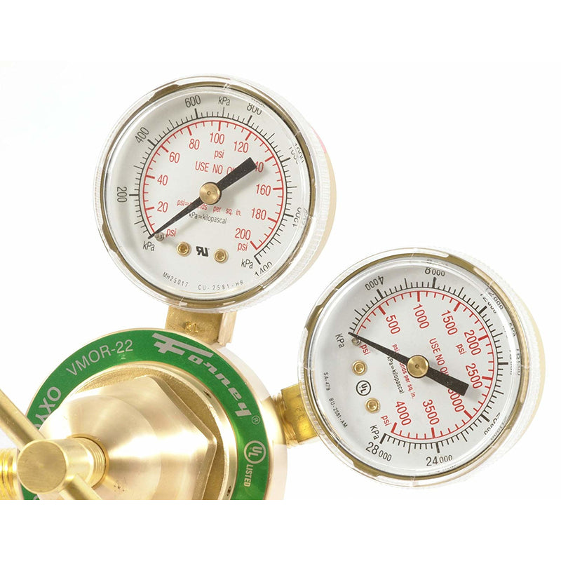 Forney 7.75 in. L X 8.625 in. W Welding Oxygen Regulator