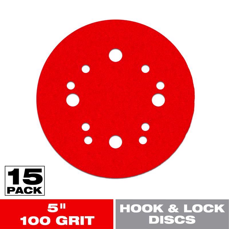 Diablo 5 in. Ceramic Blend Hook and Lock Sanding Disc 100 Grit Medium 15 pk