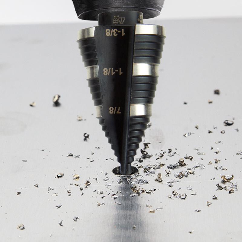 Klein Tools M2 Steel Step Drill Bit Hex Shank