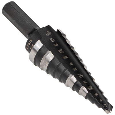 Klein Tools High Speed Steel Step Drill Bit Hex Shank 1 pc