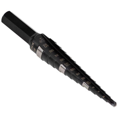 Klein Tools 4.77 in. L High Speed Steel Step Drill Bit Hex Shank