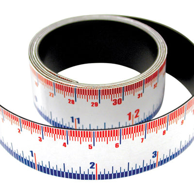 Magnet Source 39.375 in. L X 1 in. W Blue/Red/White Magnetic Measuring Tape