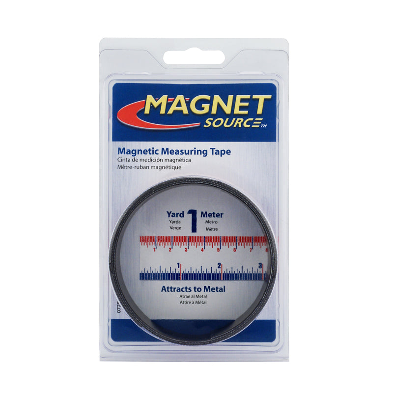 Magnet Source 39.375 in. L X 1 in. W Blue/Red/White Magnetic Measuring Tape