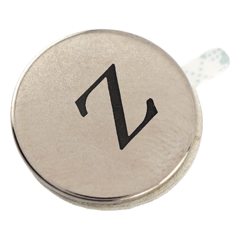 Magnet Source 0.75 in. L X 0.75 in. W Silver Disc Magnets with Adhesive 3.91 lb. pull 5 pc