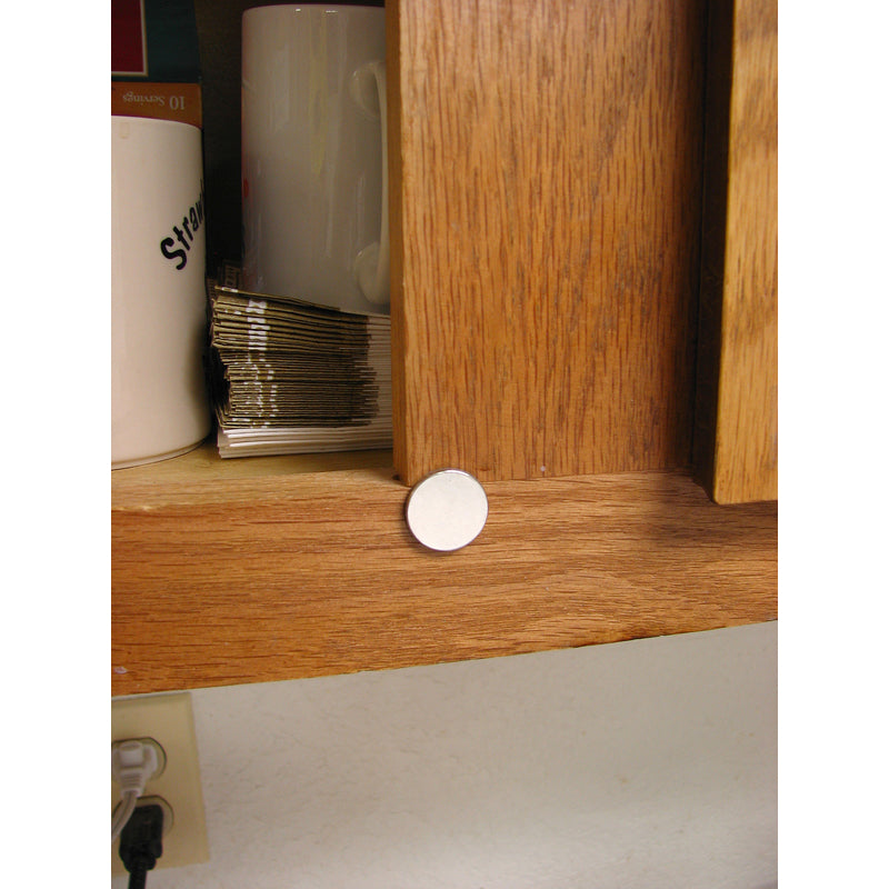 Magnet Source 0.75 in. L X 0.75 in. W Silver Disc Magnets with Adhesive 3.91 lb. pull 5 pc