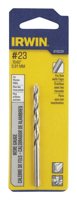 Irwin #23 X 3-1/8 in. L High Speed Steel Wire Gauge Bit Straight Shank